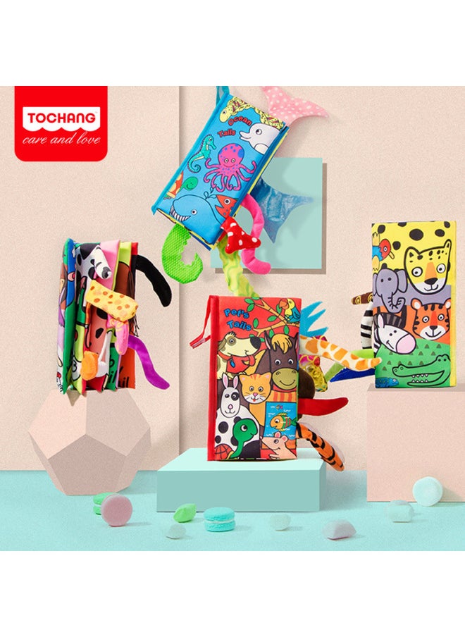 Baby Toys Three-Dimensional Cloth Book Tear Not To Rip Early Teaching Bite Washable Children Children Enlightenment Baby Hand Tear Book-Colour:6 Palm Books-gift Box  - Image 2