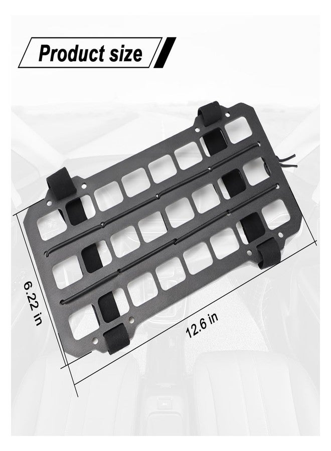 UHANBUT Vehicle Rigid MOLLE Panel, Car Sun Visor Organizer Tactical Gear Rack, EDC Pouch Tool Holster Truck Equipment Mount Plate, Auto Interior Modular Storage Shelf Accessories (Visor Panel) - Image 2