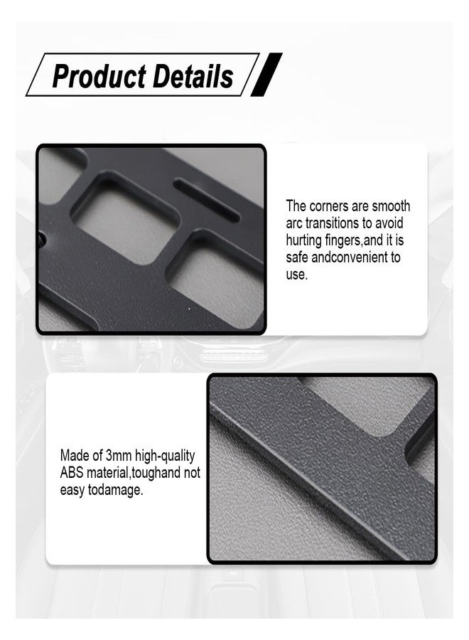 UHANBUT Vehicle Rigid MOLLE Panel, Car Sun Visor Organizer Tactical Gear Rack, EDC Pouch Tool Holster Truck Equipment Mount Plate, Auto Interior Modular Storage Shelf Accessories (Visor Panel) - Image 3