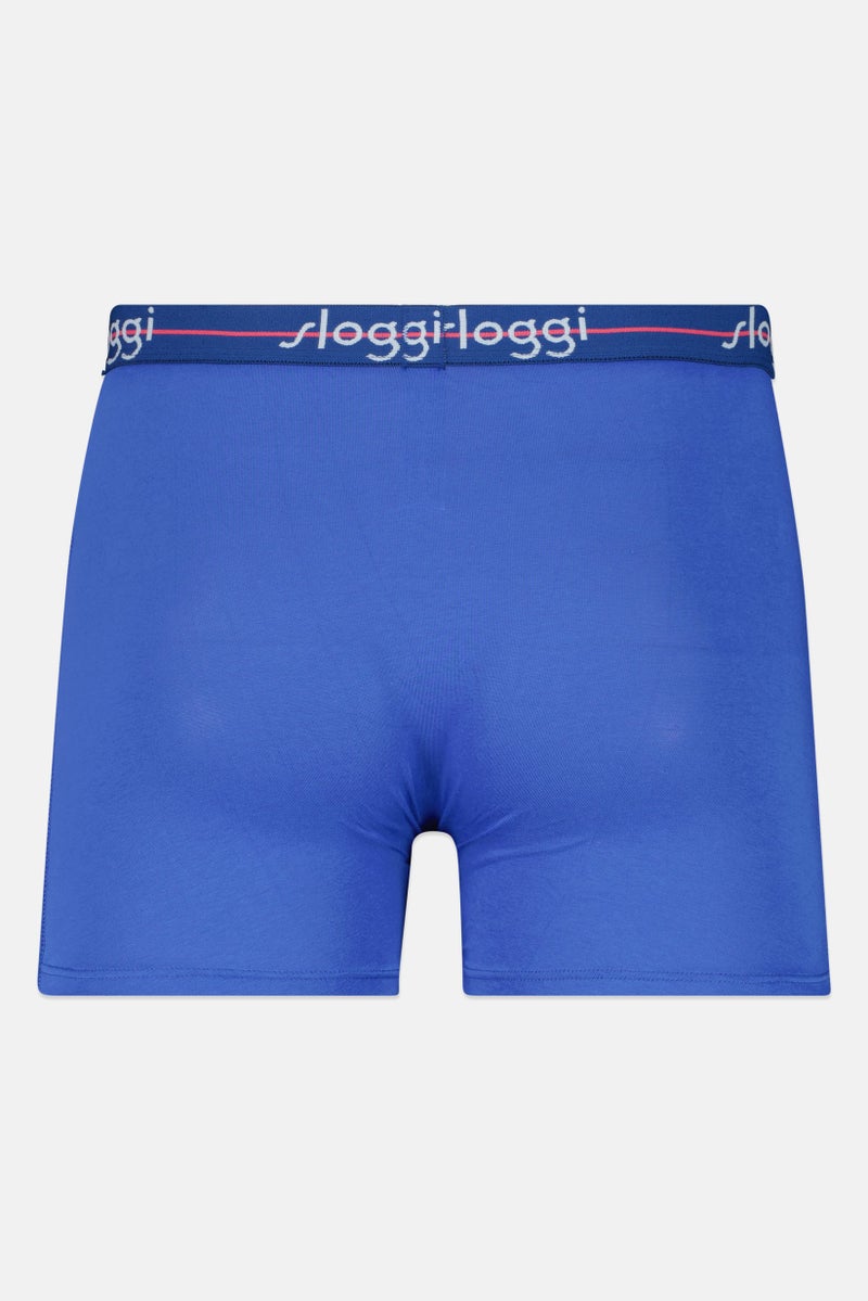 sloggi Men 2 Pieces Brand Logo Boxer Brief, Multicolor - Image 3