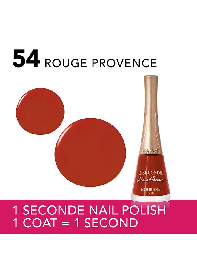 BOURJOIS PARIS 1 Seconde Nail Polish  54  Rouge Provence​​​​​  - Image 2