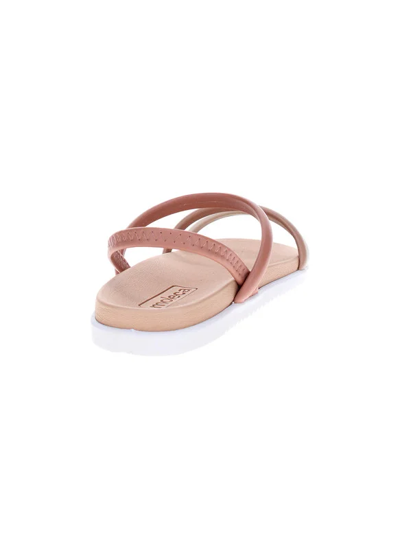 MOLECA Moleca Ladies Flat Sandals Nude | Made In Brazil