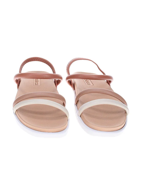 MOLECA Moleca Ladies Flat Sandals Nude | Made In Brazil