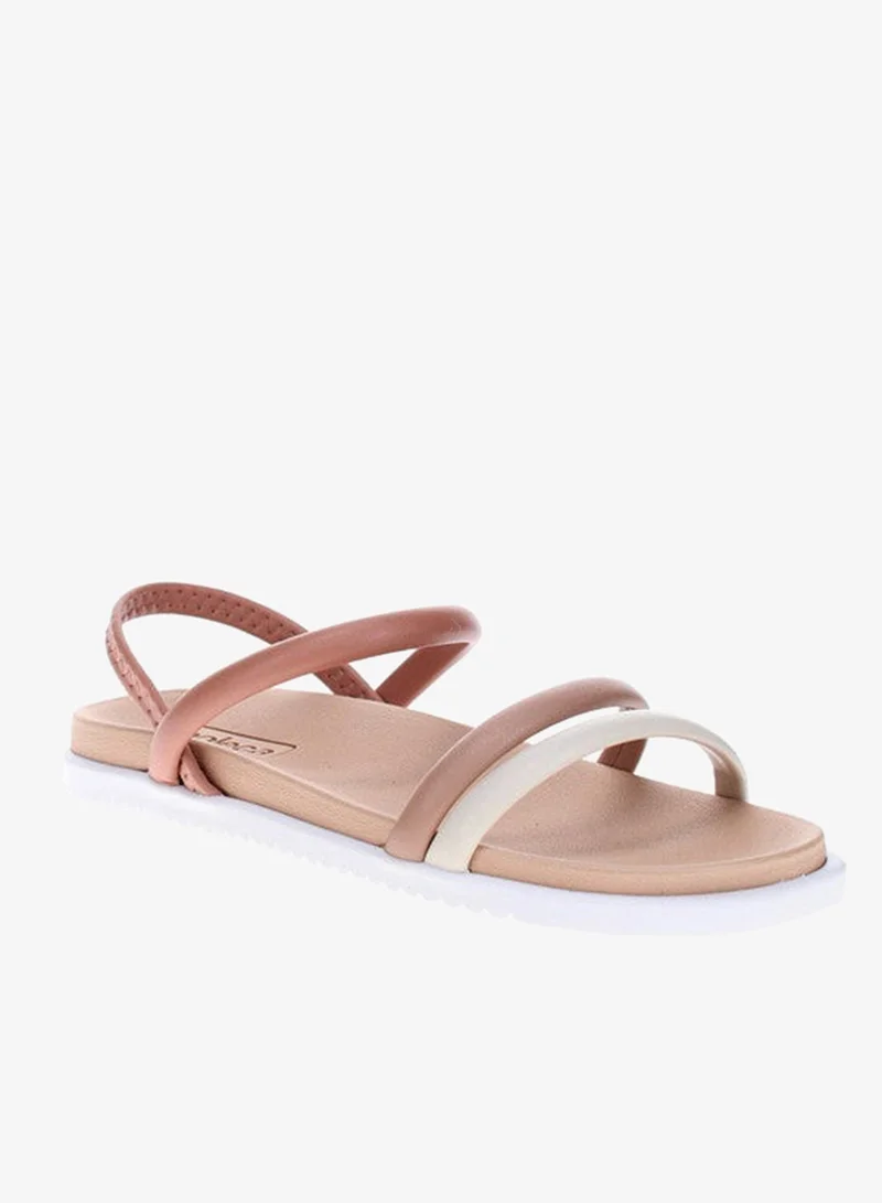 MOLECA Moleca Ladies Flat Sandals Nude | Made In Brazil