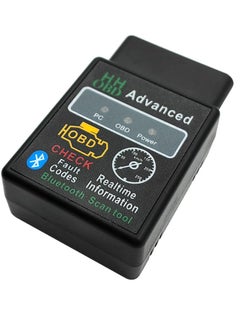 Car HH OBD Advanced OBD2 Bluetooth Scanner Read and Erase Car Fault Code Engine Light Scanner Code Reader for Andriod Pc iOS