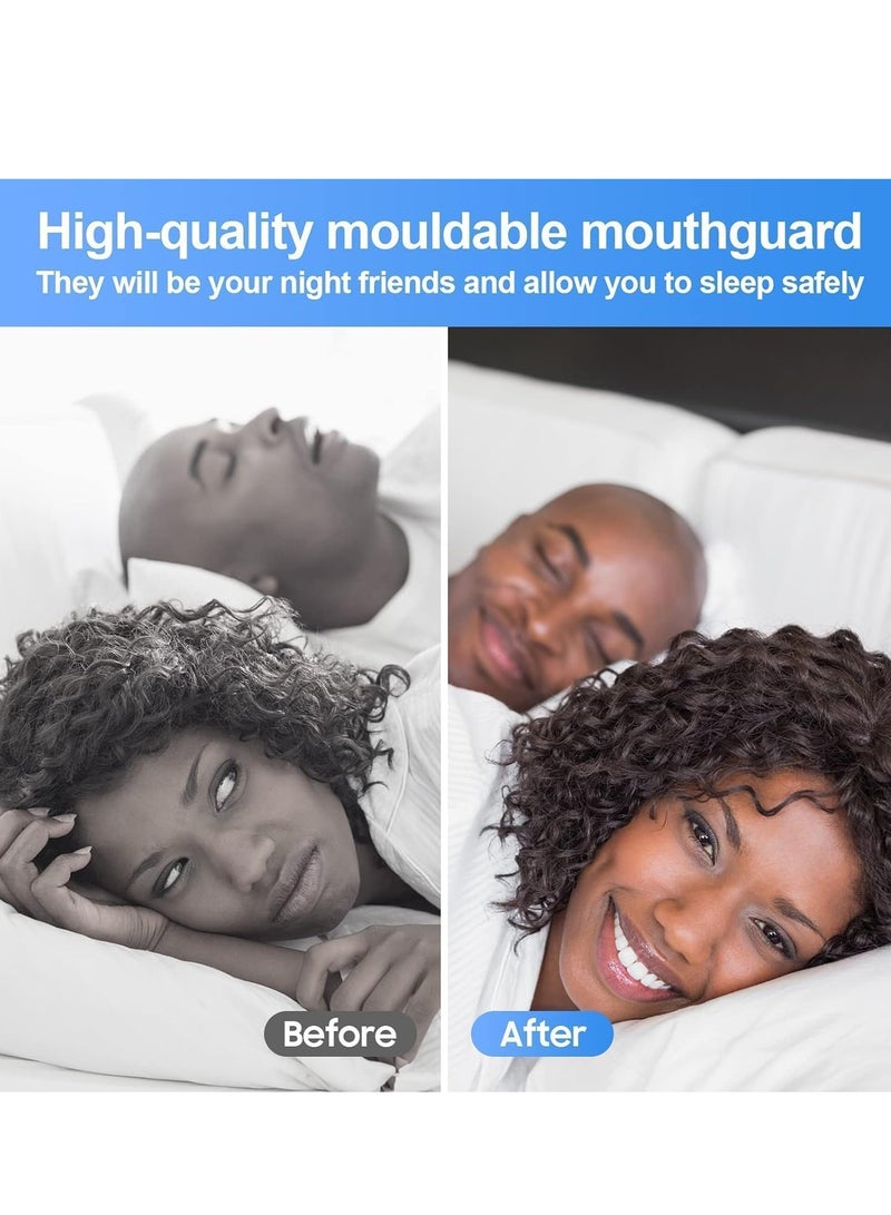 Mouth Guard for Grinding Teeth, Moldable Night Mouth Guard for clenching Teeth Bruxism & TMJ, Reusable Mouth Guard for Sleeping at Night, 2 Sizes with Hygiene Case - Image 4