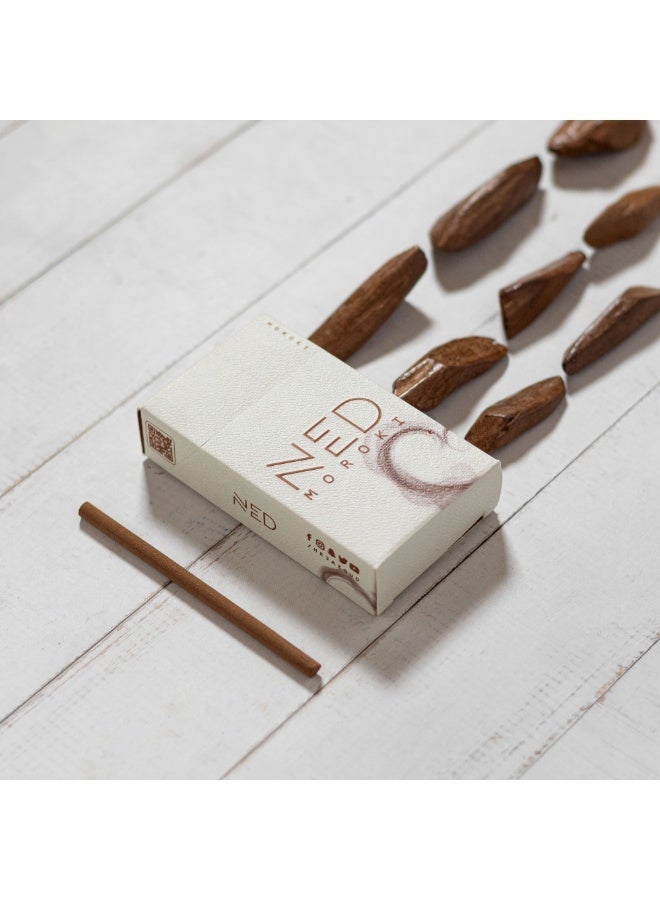 Ned Premium Natural Indonesian Marouki Oud Bakhoor Incense Sticks – Marouki Pack by NED with Al-Nai Innovative Incense Burner – 25 Thick Sticks, Each With Burn Time Over 45 Minutes - Image 5
