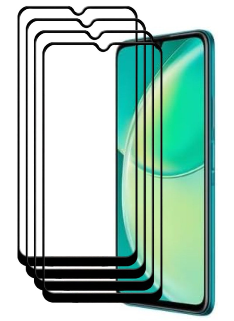 ACLIX 4 Pieces Antistatic ESD Dustproof Premium Quality High Definition Tempered Glass Screen Protector Designed For Huawei nova Y60 - Image 1