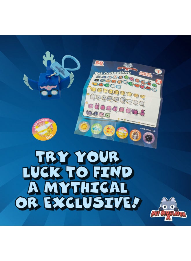 UCC Distributing PET Simulator X - Mystery Pet Minifigure Toys with Collector Clip - Blind Bags 3 Pack and Chance of DLC Code - Surprise Collectable  - Image 4