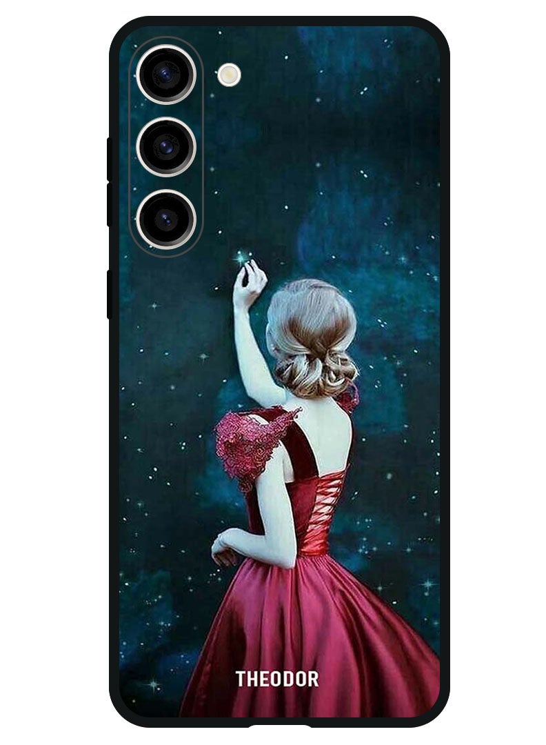 Theodor غطاء واقي مضاد للخدش ومقاوم للصدمات لجهاز سامسونج جالاكسي S23 FE فتاة تلمس النجمة - Image 1