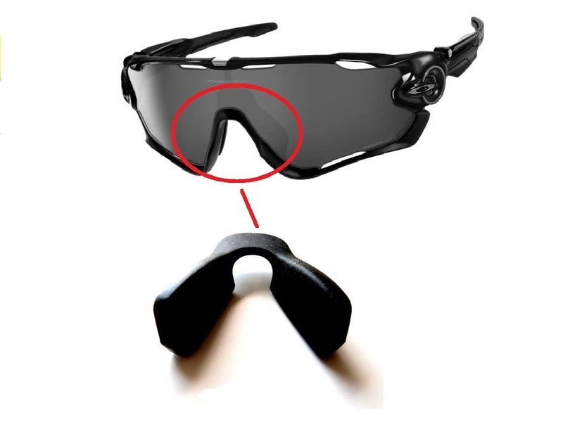 Galaxylense Compatible Replacement Nose Pads Kits For Oakley Jawbreaker And Asian Fit Sunglasses Black - Image 1