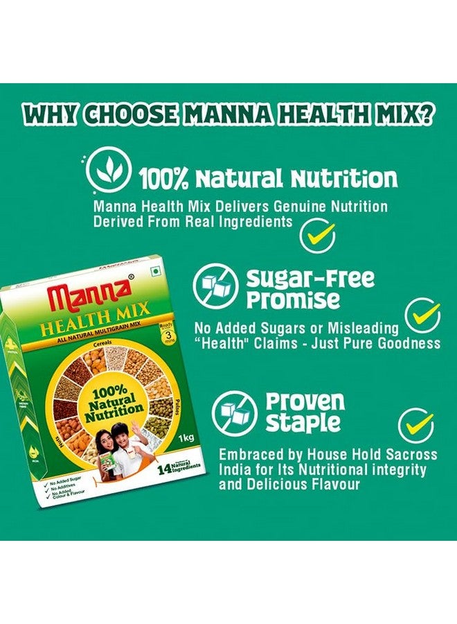Manna Health Mix, All Natural Kids Nutrition Drink, with 14 ingredients, Zero Sugar. 100% Natural Nutrition 500g (250g, Pack of 2) - Image 5