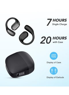 Digipace Open Ear Headphones Bluetooth 5.4 Earphones Air Conduction True Wireless Earphones, 14.2mm Big Drivers, Ultra-Light Sport Earbuds with Earhooks,Compatible with iPhone And Android  - Image 4