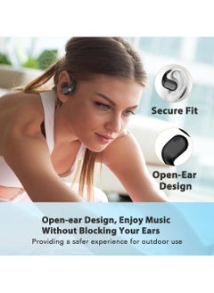 Digipace Open Ear Headphones Bluetooth 5.4 Earphones Air Conduction True Wireless Earphones, 14.2mm Big Drivers, Ultra-Light Sport Earbuds with Earhooks,Compatible with iPhone And Android  - Image 3