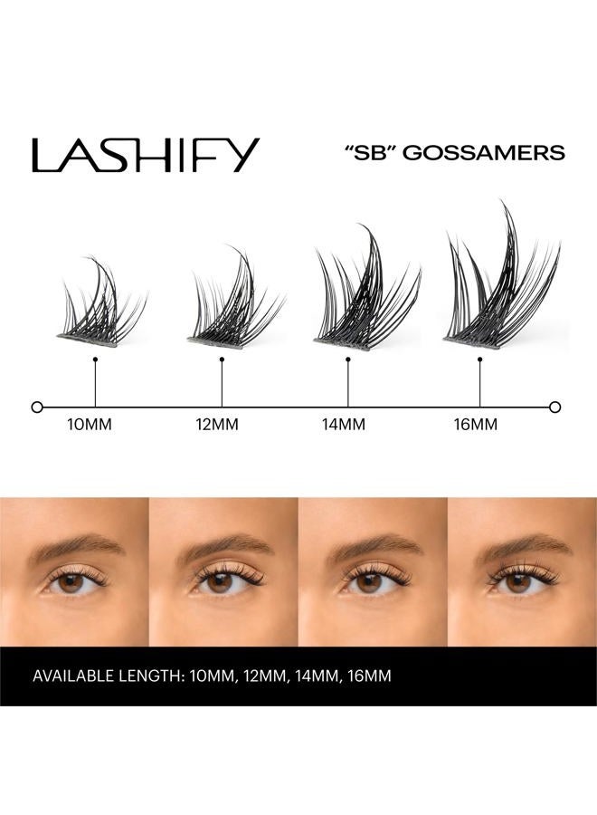 Lashify Starburst Eyelash Extension Refill Pack 14mm Gossamer The Ultimate Multi Layer Lashes with Multiple Lengths Black Easy DIY False Eyelashes - Image 4