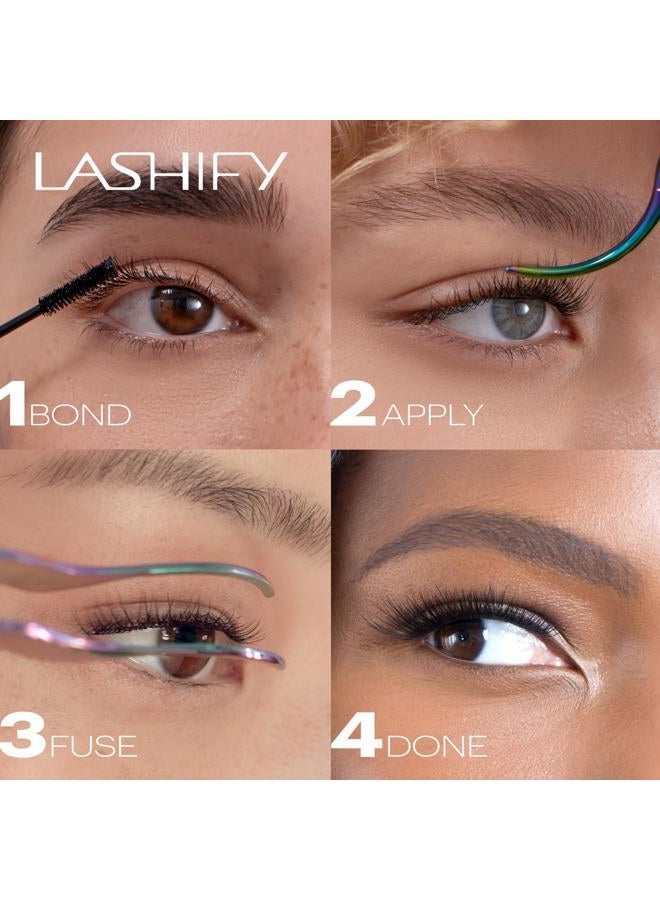 Lashify Starburst Eyelash Extension Refill Pack 14mm Gossamer The Ultimate Multi Layer Lashes with Multiple Lengths Black Easy DIY False Eyelashes - Image 5