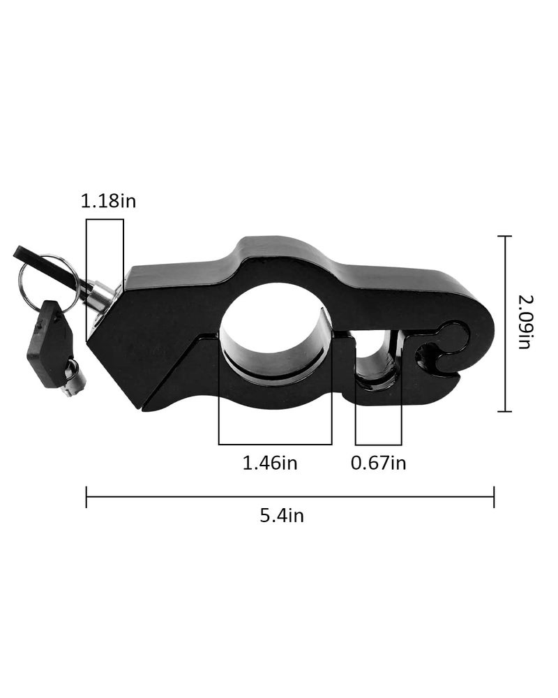 Nahntaipy Motorcycle Throttle Lock, Universal Heavy Duty Motorcycle Grip Handlebar Lock Fit for Motorbike Sports Bikes Scooter Mopeds ATVs Black - Image 5