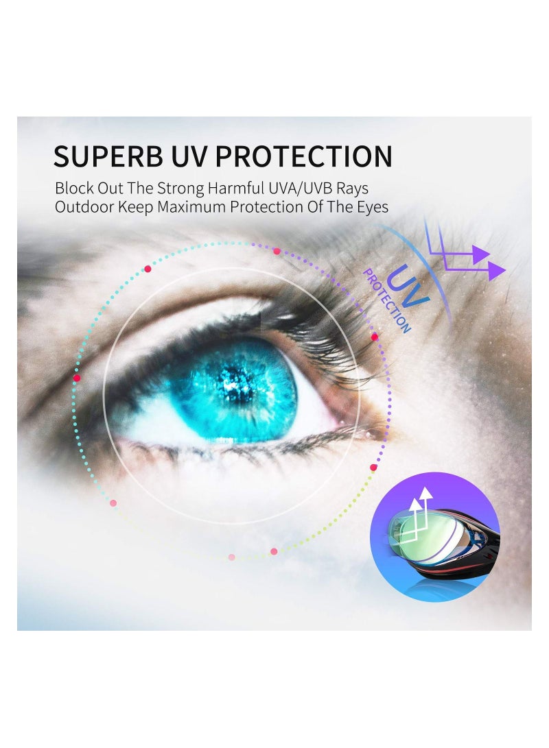 Y&D Shortsighted Swim Goggles Nearsighted Optical Swimming No Leaking Anti Fog UV Protection for Adult Men Women Youth - Image 5