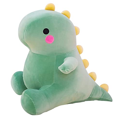 DUANMUL Cute Dinosaur Plush Toys Fat Dinosaur Stuffed Animals Toys Dolls Dinosaur Plush Toy Soft Stuffed Animal Dino Plushies Doll Cute Birthday Gifts for Kids Girls Boys Green13in - Image 1
