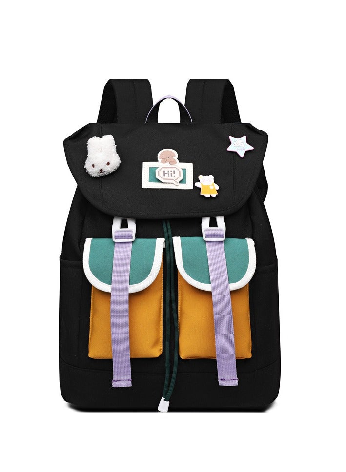 A multi-pocket and large-capacity children's student schoolbag, waterproof, wear-resistant and with a fashionable appearance. - Image 1