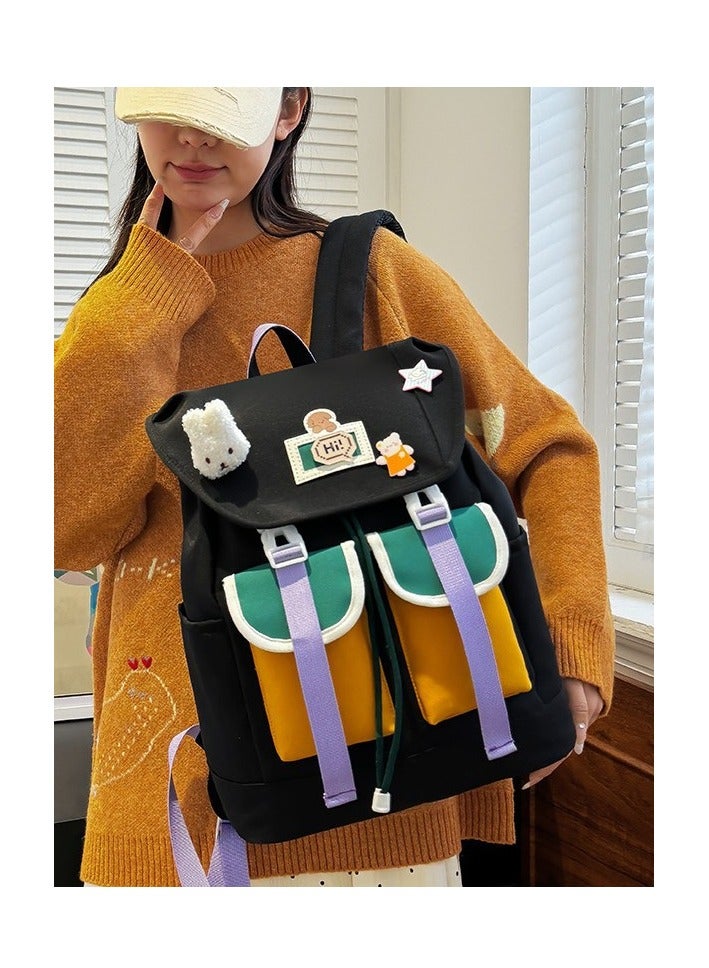 A multi-pocket and large-capacity children's student schoolbag, waterproof, wear-resistant and with a fashionable appearance. - Image 2