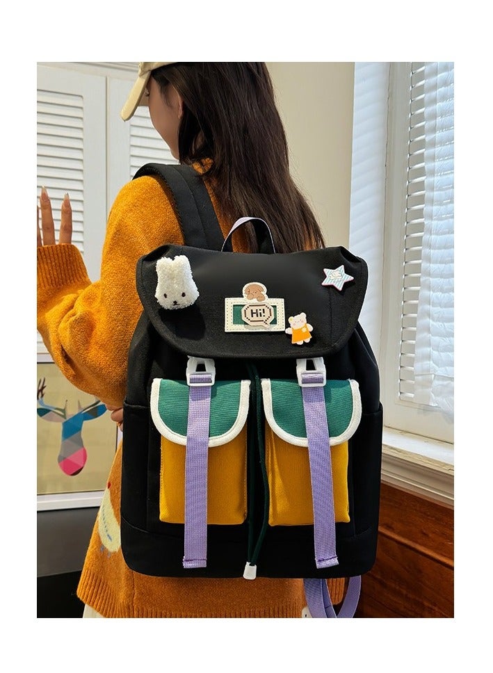 A multi-pocket and large-capacity children's student schoolbag, waterproof, wear-resistant and with a fashionable appearance. - Image 3