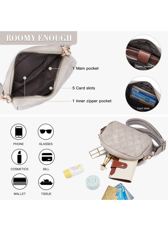 Telena Quilted Crossbody Bag Small Crossbody Purse For Women Trendy Leather Lightweight Shoulder Handbags  - Image 4