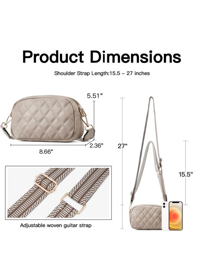 Telena Quilted Crossbody Bag Small Crossbody Purse For Women Trendy Leather Lightweight Shoulder Handbags  - Image 3
