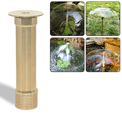 Hooshing 1/2" DN15 and 3/4" DN20 Brass Bell Fountain Nozzle Display Mushroom Water Spray Sprinkler for Garden Pond Amusement Park Museum Library Copper - Image 5