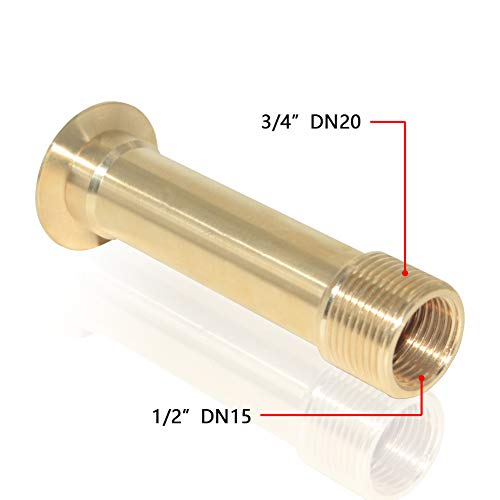 Hooshing 1/2" DN15 and 3/4" DN20 Brass Bell Fountain Nozzle Display Mushroom Water Spray Sprinkler for Garden Pond Amusement Park Museum Library Copper - Image 2