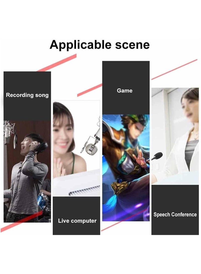 V8 Audio USB External Sound Card Headset Microphone Multi Effect Live Broadcast Streamer for PC Phone Computer - Image 2