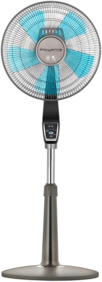 Rowenta Rowenta VU5550 Turbo Silence Oscillating Fan Standing Fan 4 Speed Fan with Remote Control  - Image 1
