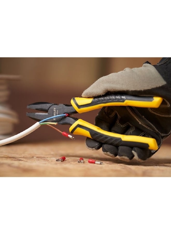 Stanley Dyna Grip Combination Plier Yellow and Black 150 mm STHT0-74456 - Image 5