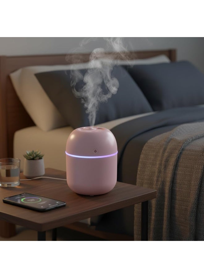 Generic 220ml Aroma Diffuser and Nano Air Humidifier, Portable Electric Scent Diffuser with Ultra-Fine Mist and 7-Color LED Lights, Quiet Fragrance and Moisture Machine for Car, Office, Bedroom and Home - Image 4