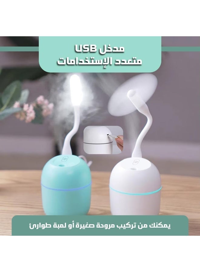 Generic 220ml Aroma Diffuser and Nano Air Humidifier, Portable Electric Scent Diffuser with Ultra-Fine Mist and 7-Color LED Lights, Quiet Fragrance and Moisture Machine for Car, Office, Bedroom and Home - Image 2