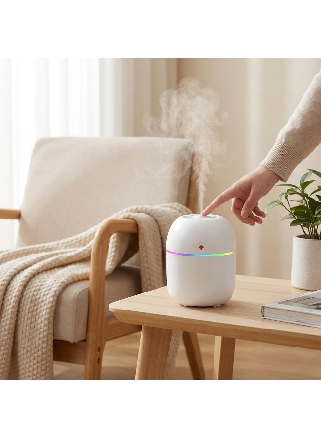 Generic 220ml Aroma Diffuser and Nano Air Humidifier, Portable Electric Scent Diffuser with Ultra-Fine Mist and 7-Color LED Lights, Quiet Fragrance and Moisture Machine for Car, Office, Bedroom and Home - Image 1