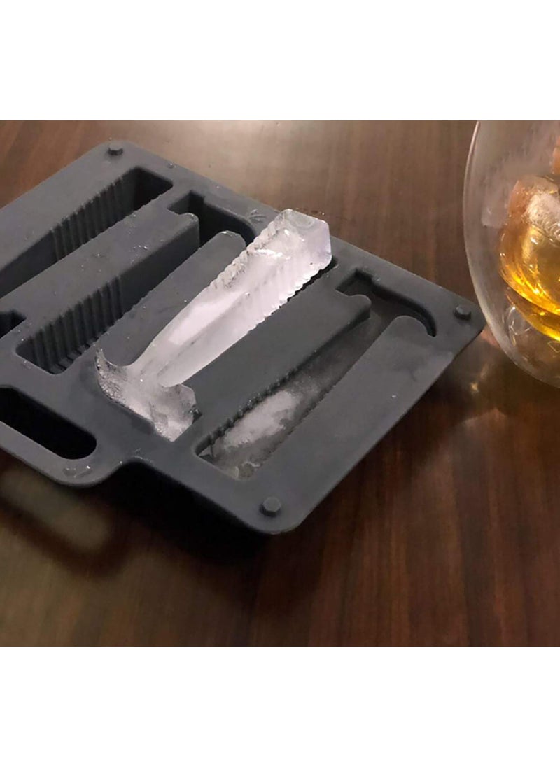 HOUSE OF QUIRK House of Quirk Hammer Shape Ice Tray Silicone Ice Cube Party Mould Maker  - Image 2
