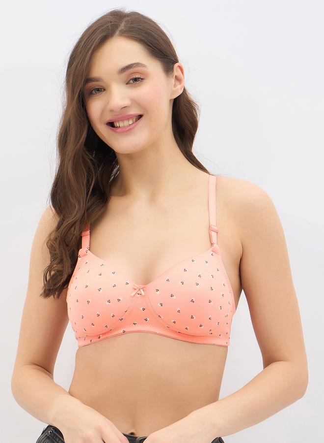 Clovia Set of 2 - Padded Non-Wired Full Coverage Heart Print Bra - Image 2