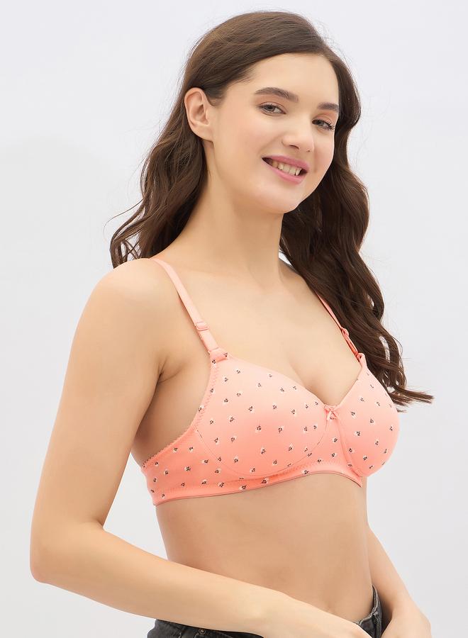 Clovia Set of 2 - Padded Non-Wired Full Coverage Heart Print Bra - Image 4