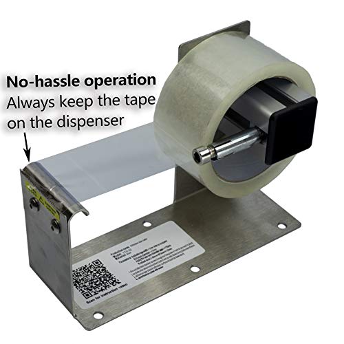 LDS Industry 2 inches Desktop Table Top/Wall Mounted Tape and Label Dispenser, Large Desktop Tape Dispenser for 2'' Tape, Stainless Steel Frame with Sucktion Cup Sucker TTD-02 - Image 3
