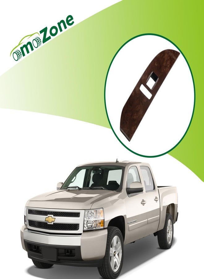 omoZone Window Switch Bezel Cover Front Right Passenger Side Compatible with 2007-2009 Chevrolet Chevy Suburban Silverado Tahoe Avalanche,GMC Yukon XL Replaces 15106538 Door Switch Panel Trim - Image 2