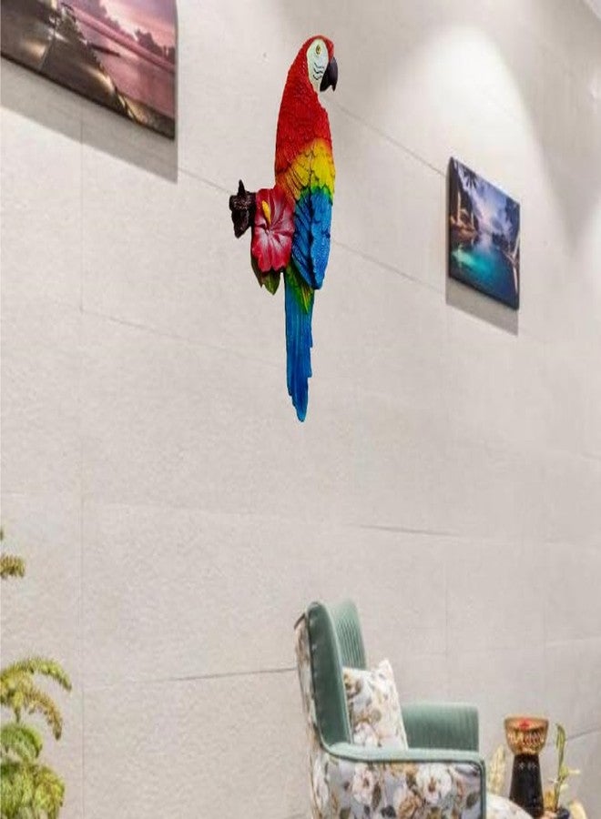 GIFTCITY Decorative Parrot Wall Hanging, Colourful Macaw Design, 30 cm x 18.7 cm - Image 3