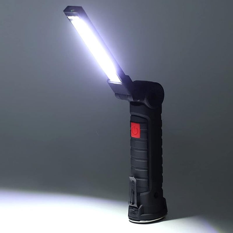 USB Rechargeable Handheld Work Lamp with Magnet Hook 5 Modes for Outdoor Camping Emergency Lighting - Image 5
