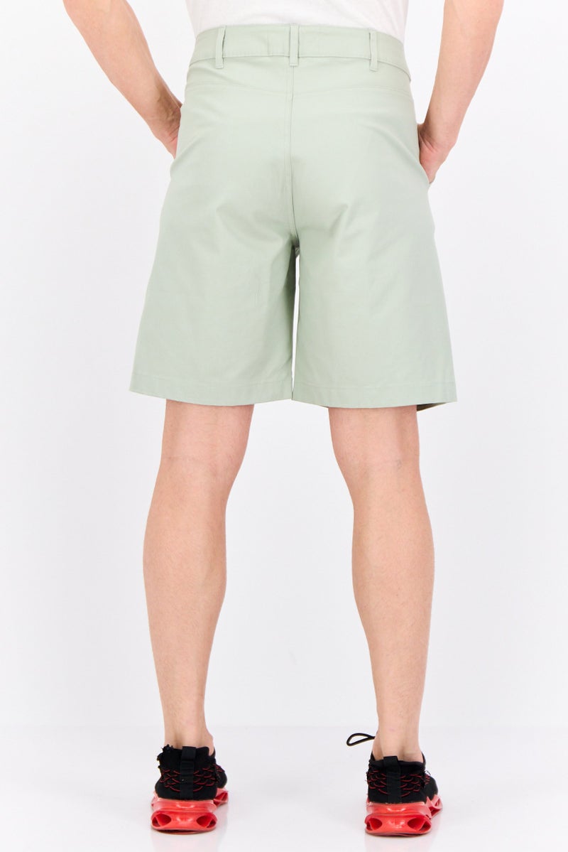 Champion Men Custom Fit Solid Outdoor Shorts, Sage Green - Image 3