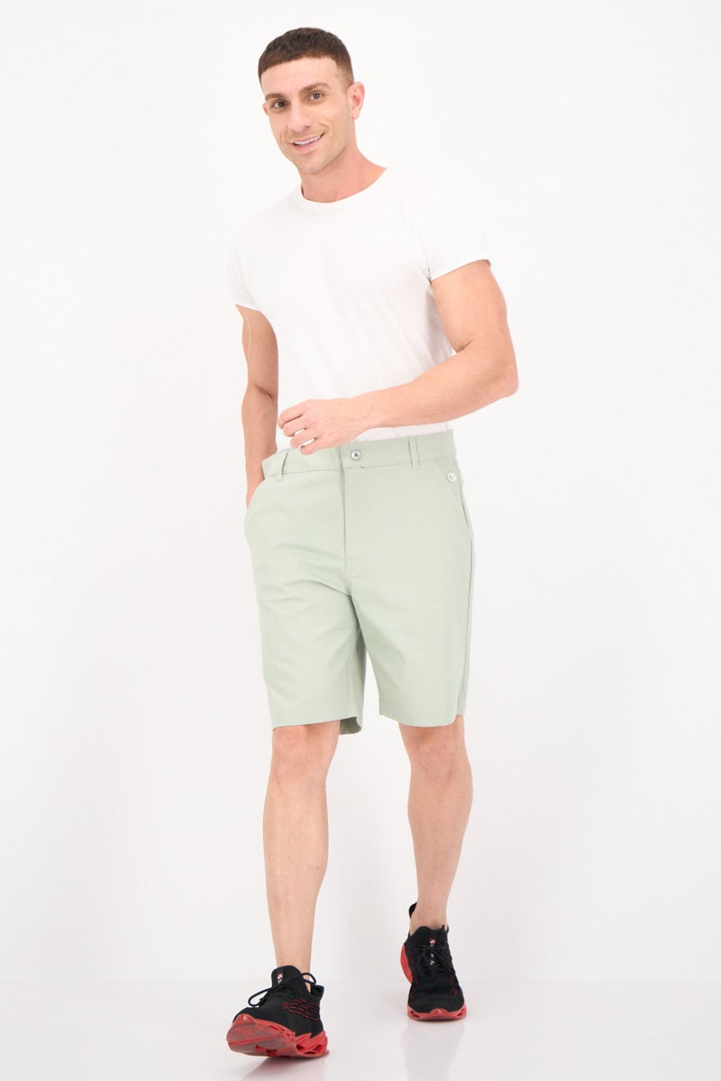 Champion Men Custom Fit Solid Outdoor Shorts, Sage Green - Image 4