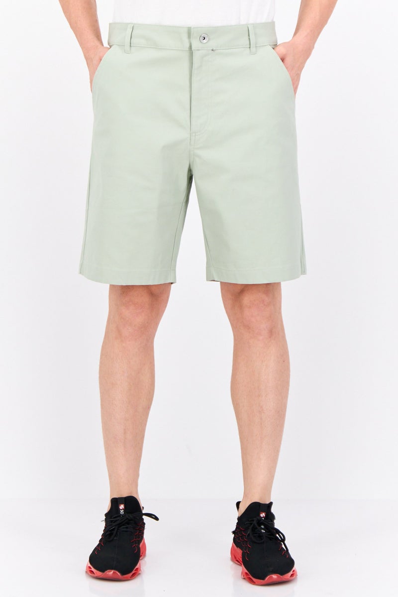 Champion Men Custom Fit Solid Outdoor Shorts, Sage Green - Image 1