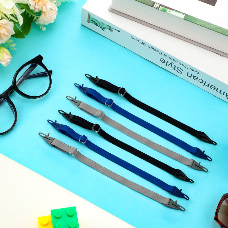 Oudain Oudain 6 Pack Kids Glasses Strap Adjustable Sunglasses Lanyard Eyeglass Holder Strap Around Neck Eyeglass Band for Sports(Simple Color)  - Image 5