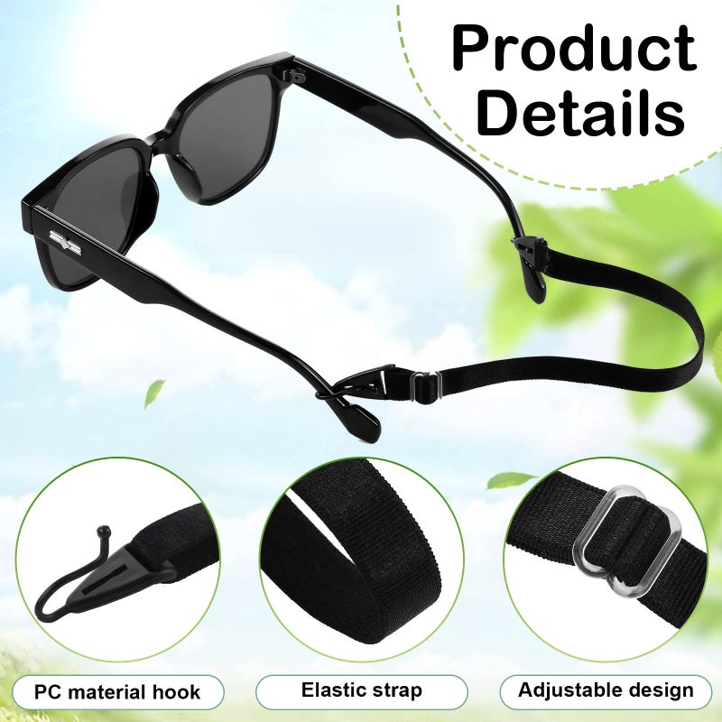 Oudain Oudain 6 Pack Kids Glasses Strap Adjustable Sunglasses Lanyard Eyeglass Holder Strap Around Neck Eyeglass Band for Sports(Simple Color)  - Image 3