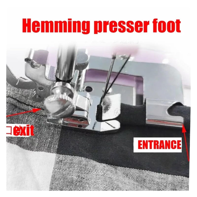 20PCS Adjustable Sewing Machine Hemming Foot Kit For Home Clothing Accessories - Image 4