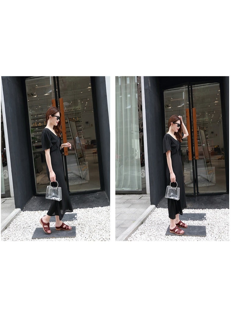 NIBEMINENT Summer Women Wedge Sandals Premium Open Toe Sandals Vintage Anti-slip Casual Female  Retro Shoes - Image 4